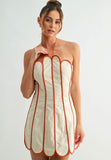 Scalloped with a Trim Dress