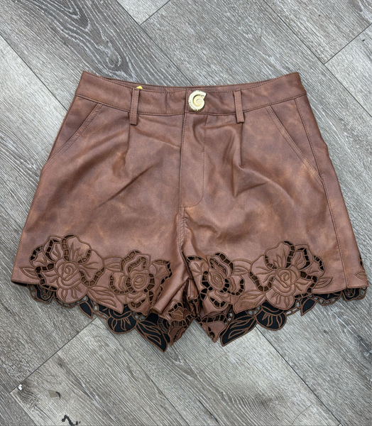 Mila Faux Leather Shorts