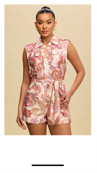 Paisley Romper