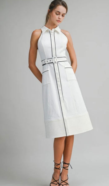 Kennedy White/Trim in Black