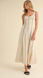 Siara Dress in Beige