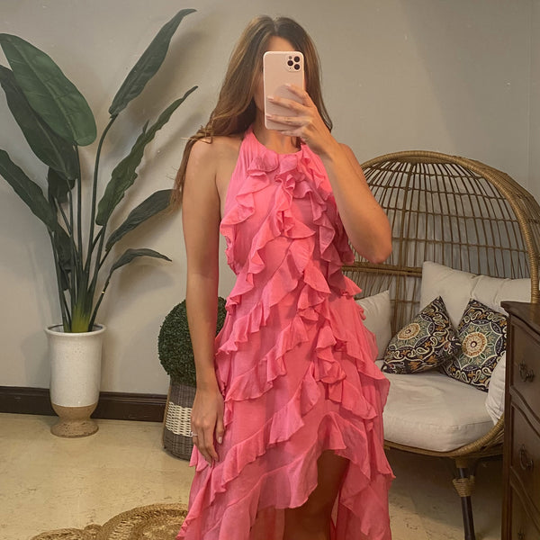 Ale Ruffles Pink Dress